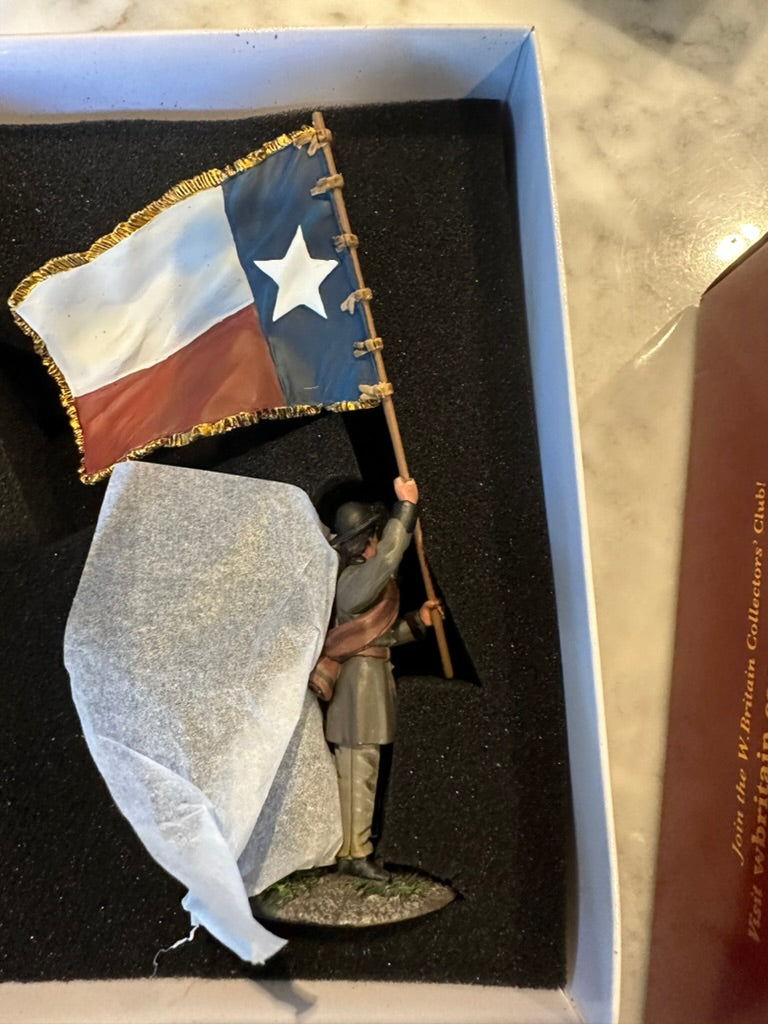 Packaging for texas wingfall toy soldier.
