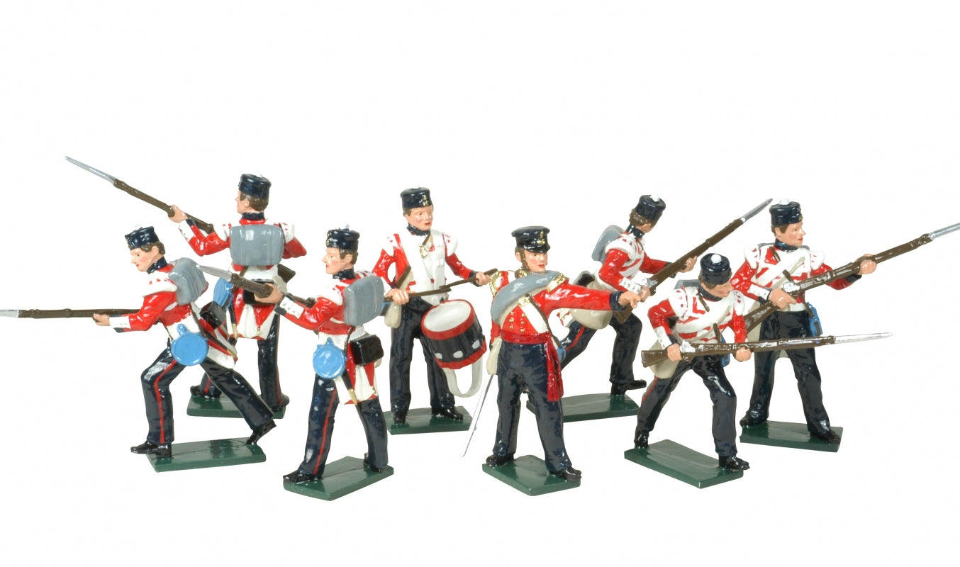 Collectible toy soldier miniature set British Infantry.