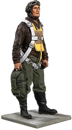 Collectible toy soldier army men U.S.A.A.F. Fighter Pilot, 1943-45. Painted.