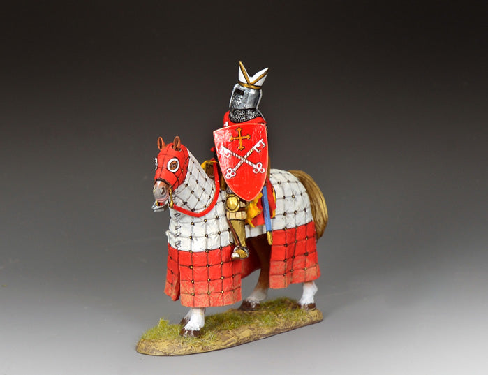 King & Country MK249 The Fighting Priest mounted bishop 1/30 scale matte medieval figure