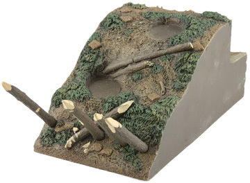 Diorama for toy soldiers redoubt section.