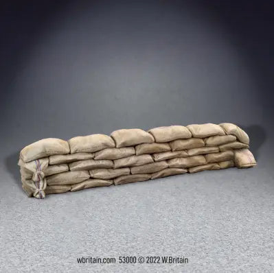 Toy soldier accessory and diorama sand bags.