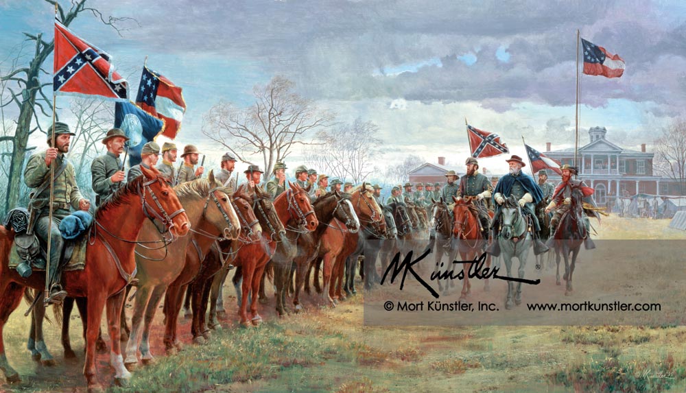 Mort Künstler wall art print The Review at Moss Neck.