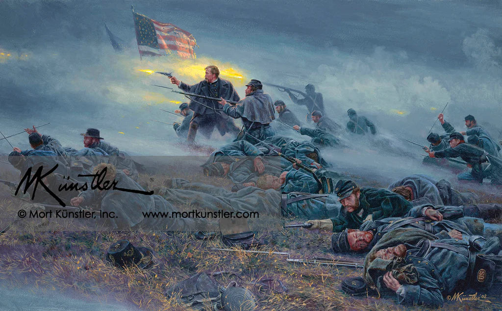 Mort Künstler wall art print Courage in Blue.