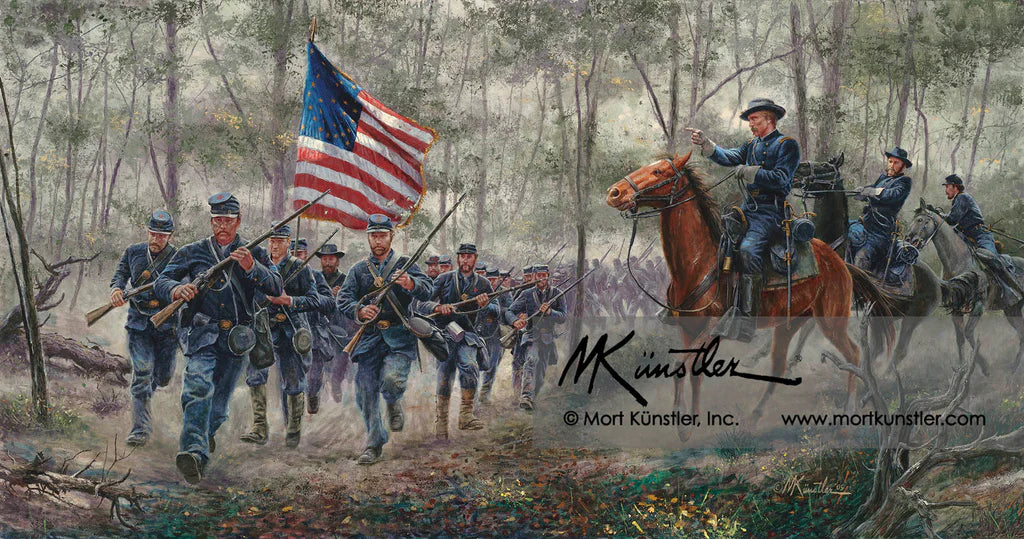 Mort Künstler wall art print Rush to the Summit.