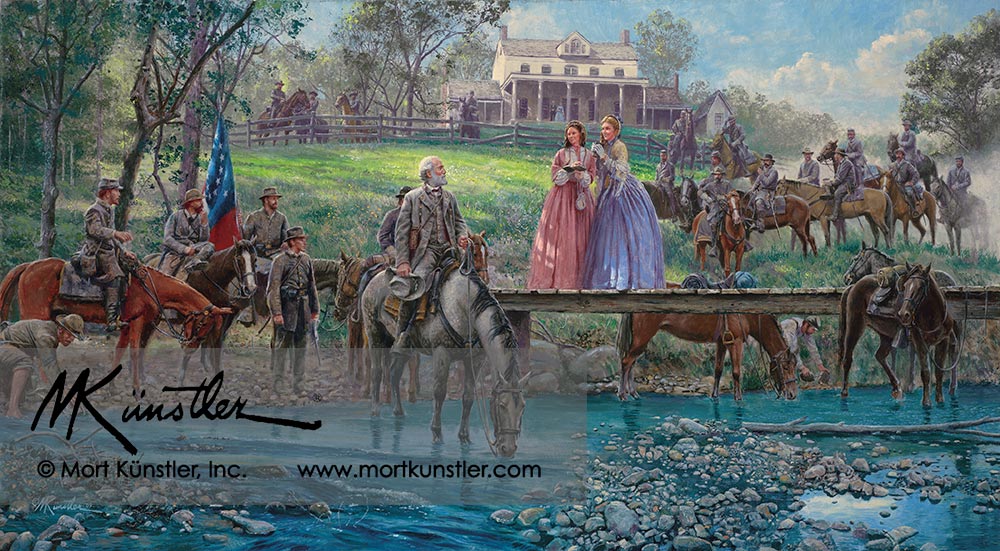 Mort Künstler wall art print The Autograph Seekers of Bel Air.