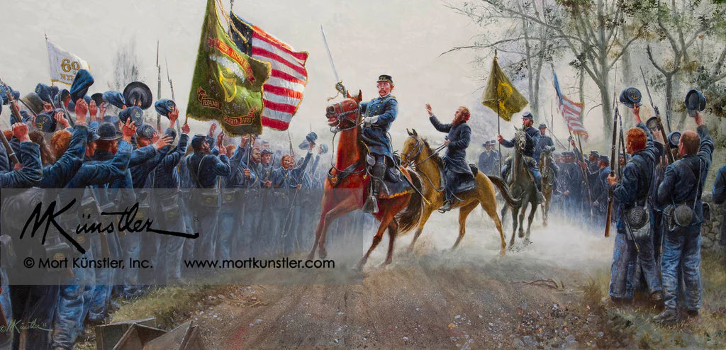 Mort Künstler wall art print Absolution Before Victory. Celebrating troops.