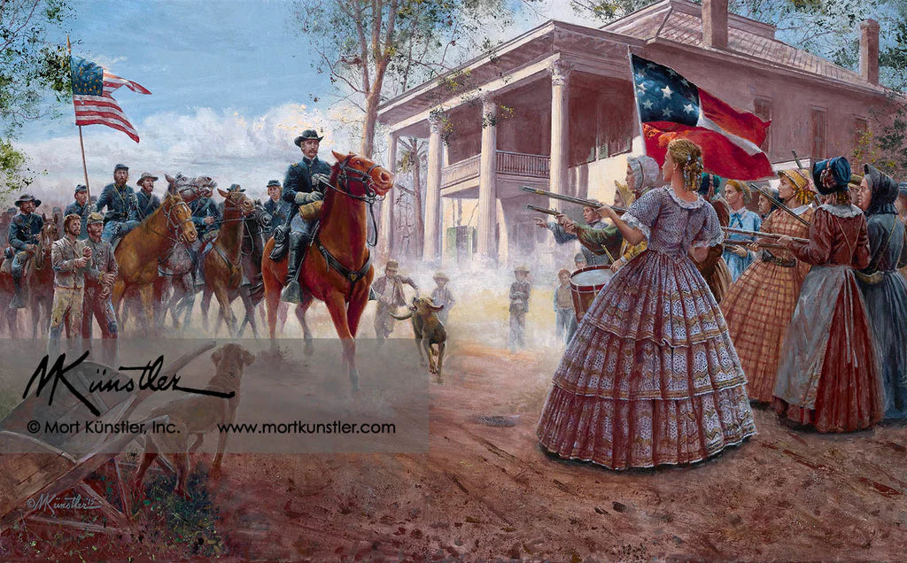 Mort Künstler wall art print LaGrange vs. LaGrange.