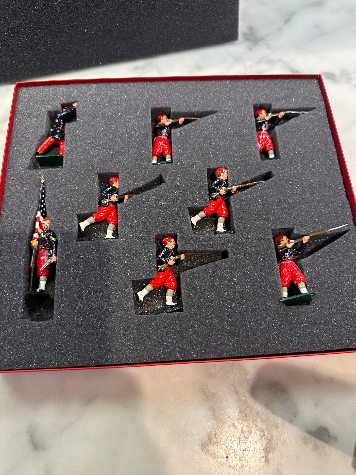Packaging for Zouaves toy soldiers