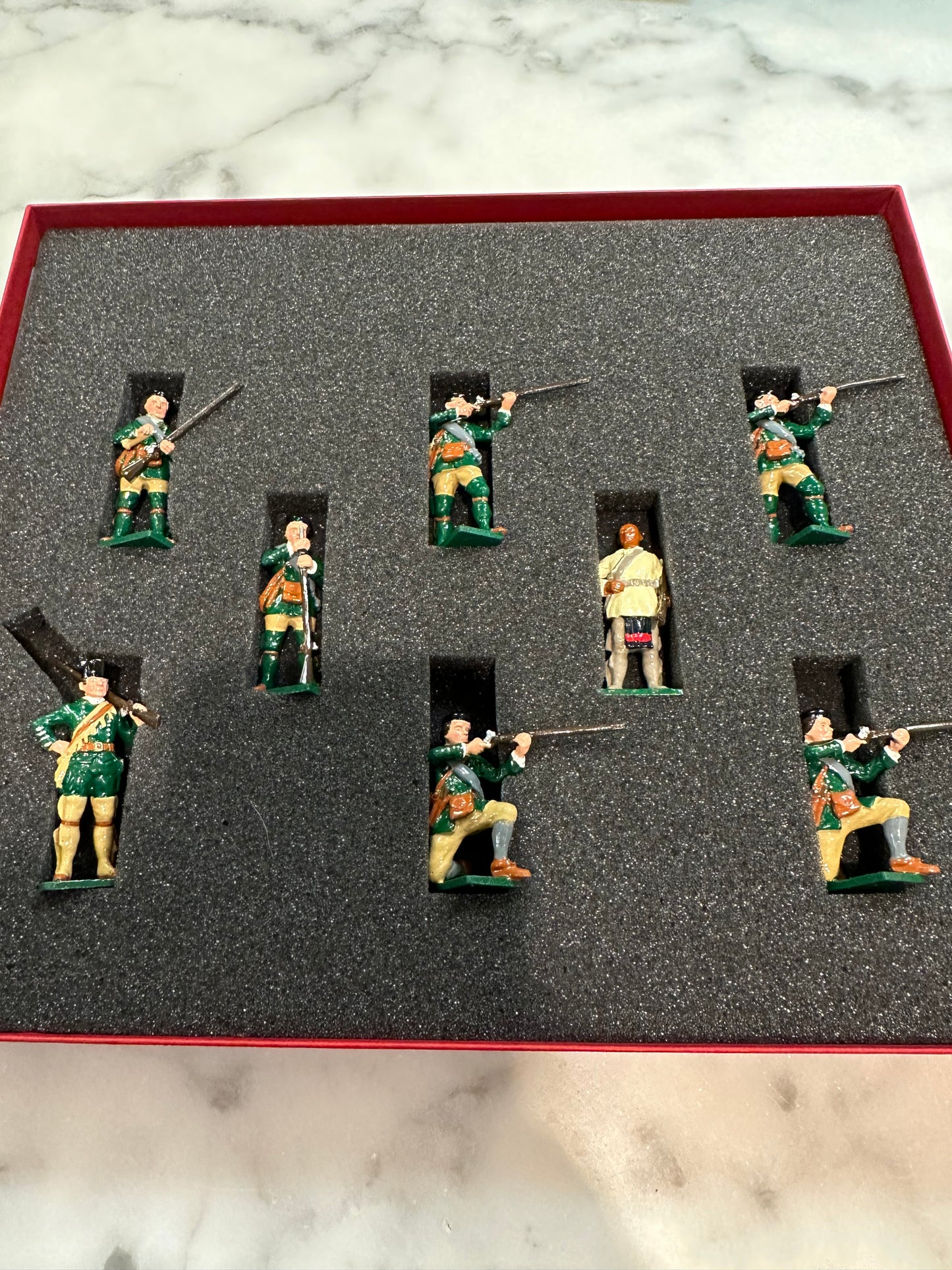 Packaging for rogers rangers toy soldier figurnes.