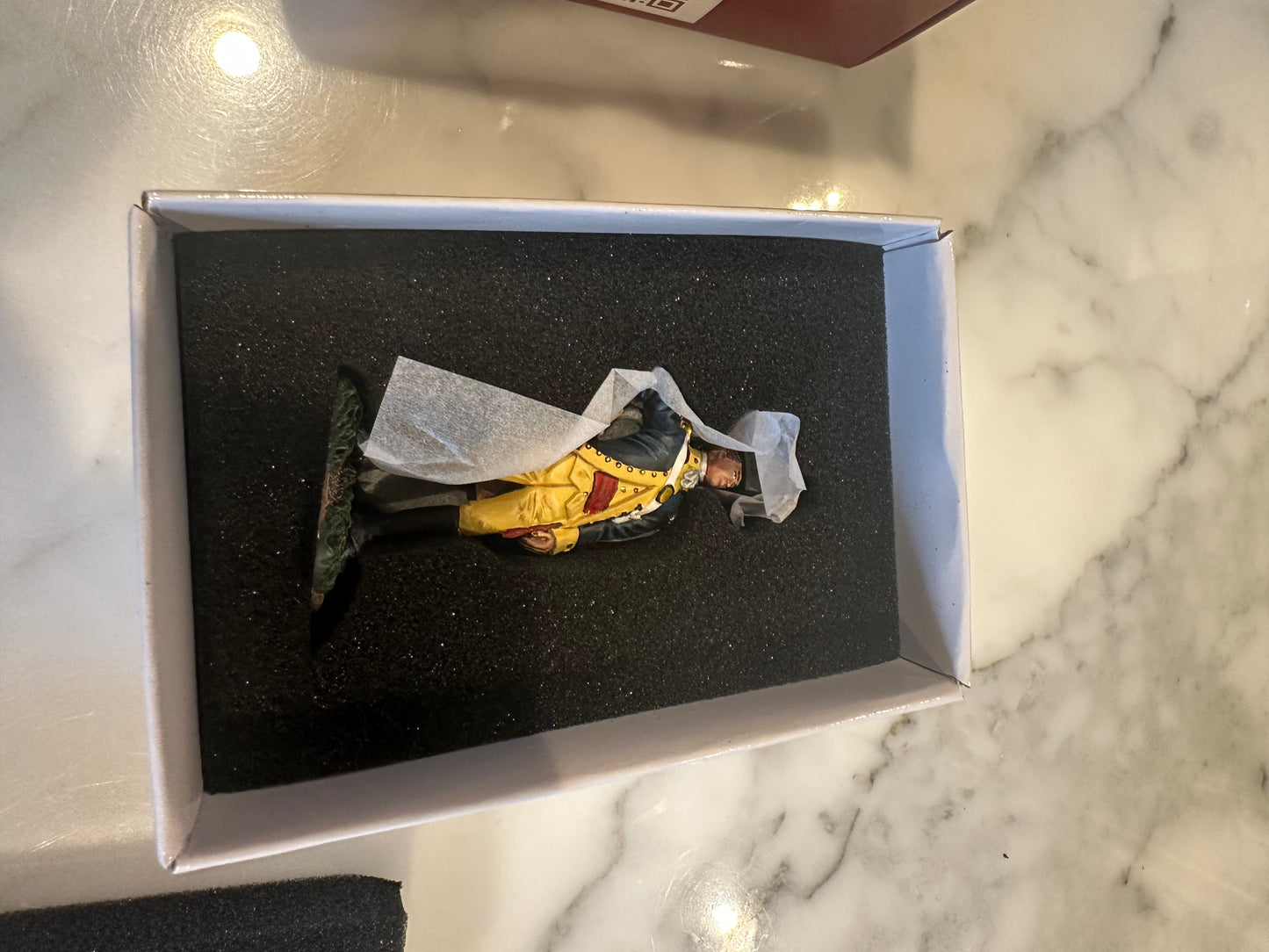 Collectible toy soldier miniature Alexander Hamilton.