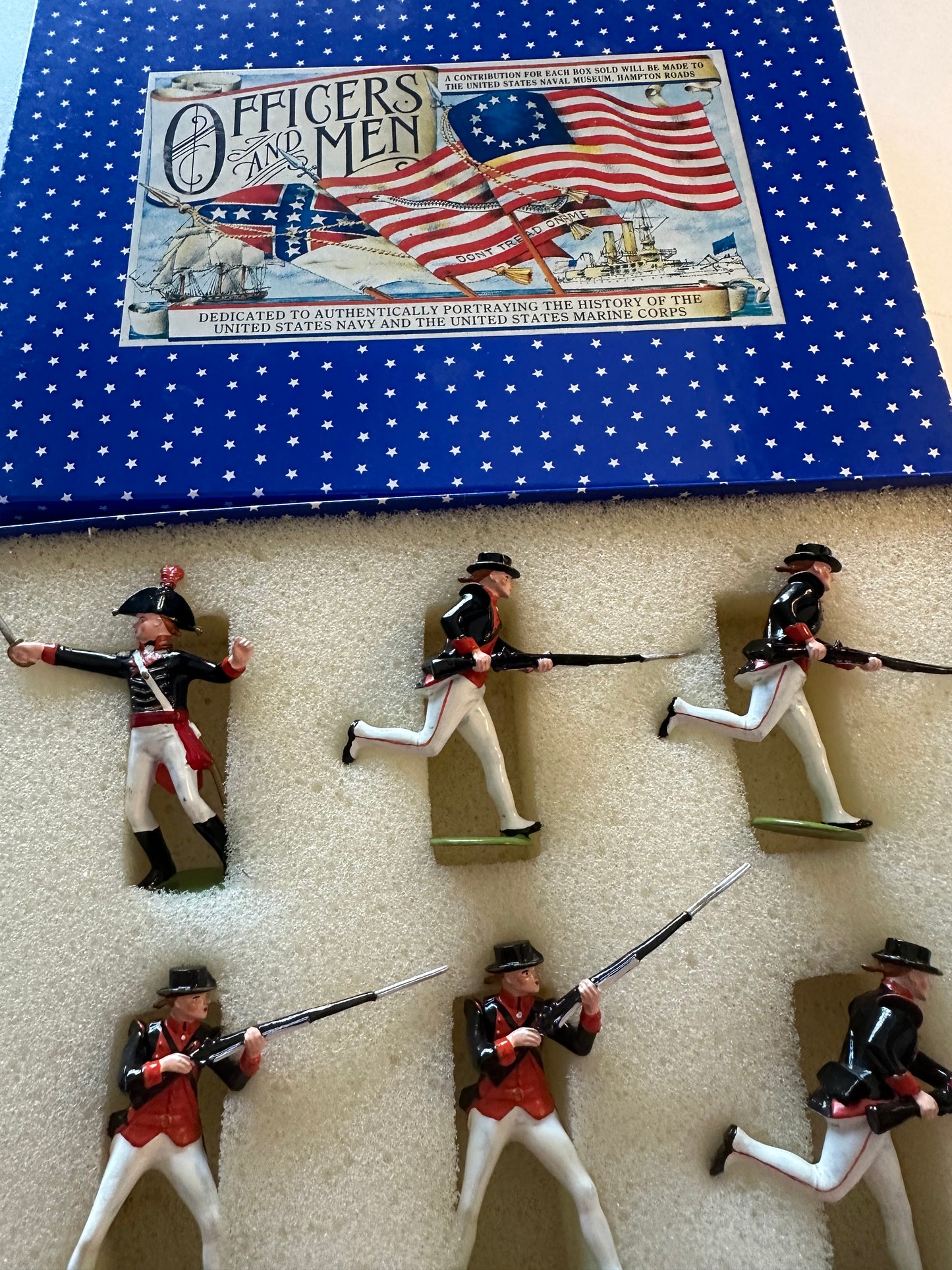 Packaging for toy soldier miniature army men Marines at Tripoli 1805.