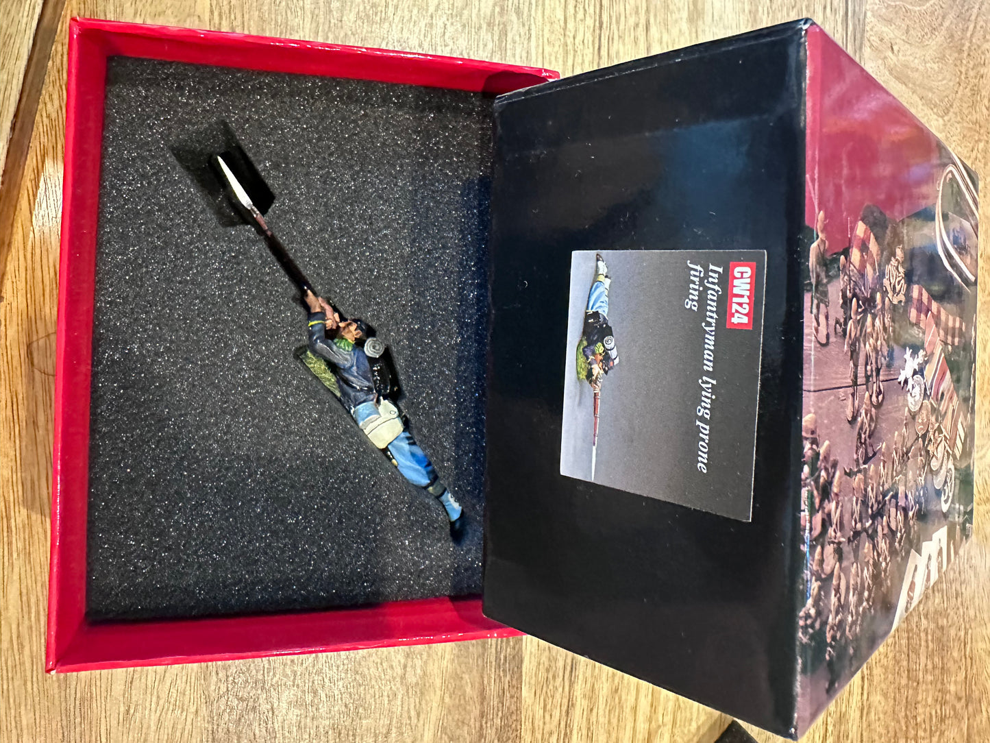 Lying Prone Firing presented in a classic collector's box.