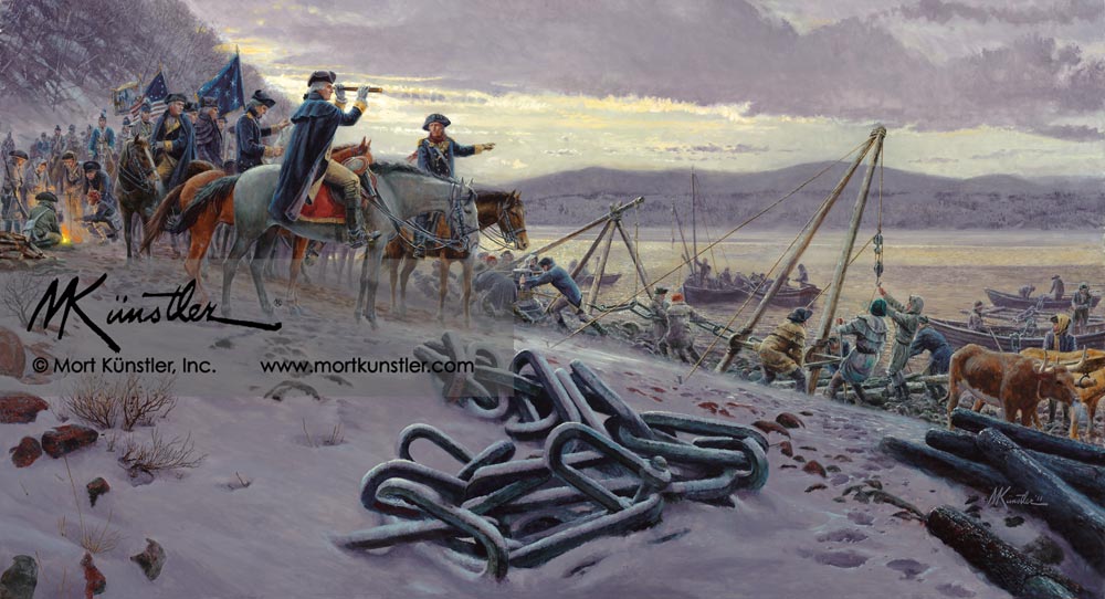 Mort Kunstler wall art print Washington's Watch Chain.