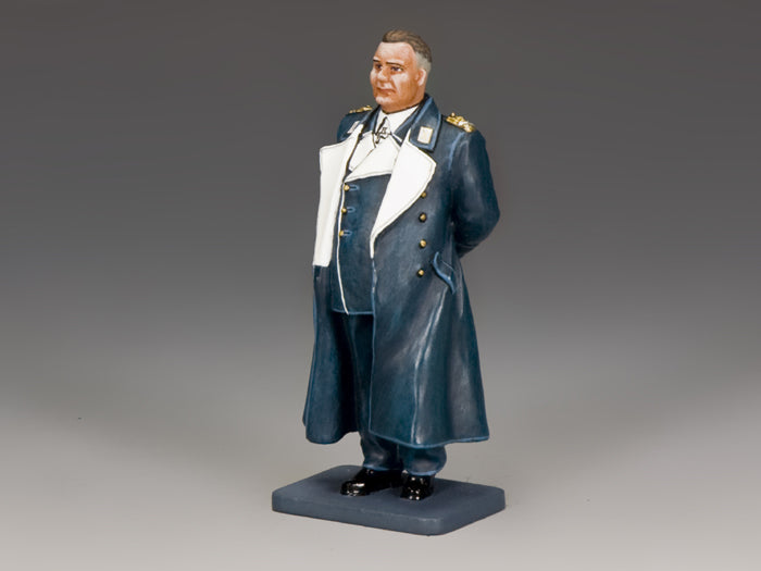 Toy Soldier Figure of a man in a formal coat on a gray background