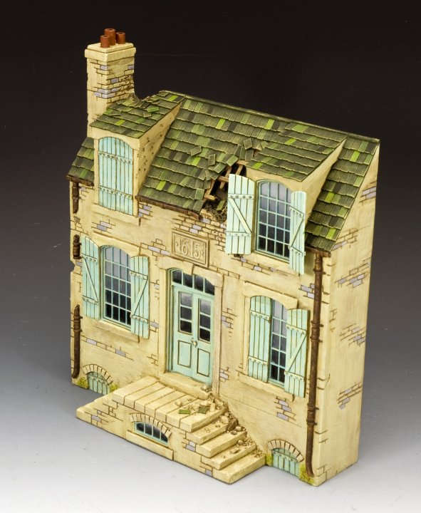 European farmhouse diorama accessory King and Country SP122 1/30 scale historical building backdrop for military scenes