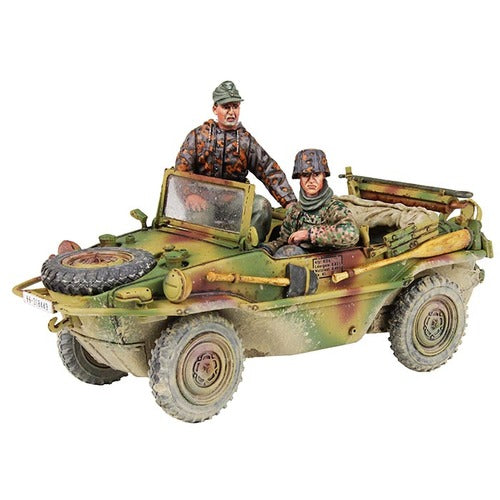 Collectible toys soldier army men set WWII German Type 166 Schwimmwagen & Crew