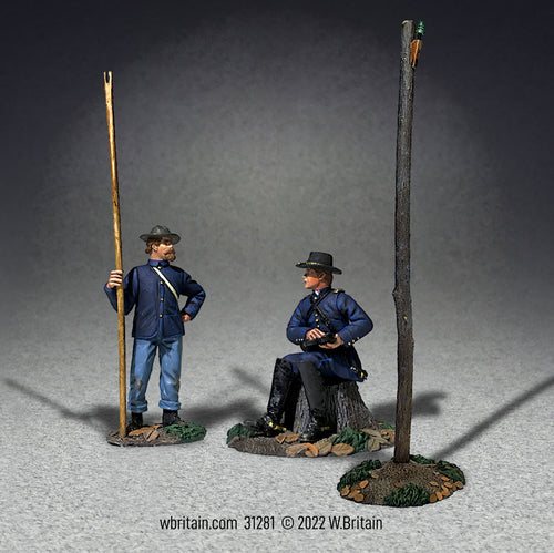 Collectible toy soldier miniature army men set U.S. Telegraphy Corps Set No.1