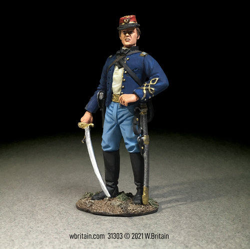 Collectible toy soldier army men figurine Union Infantry 146th NY Zouave Officer No.1