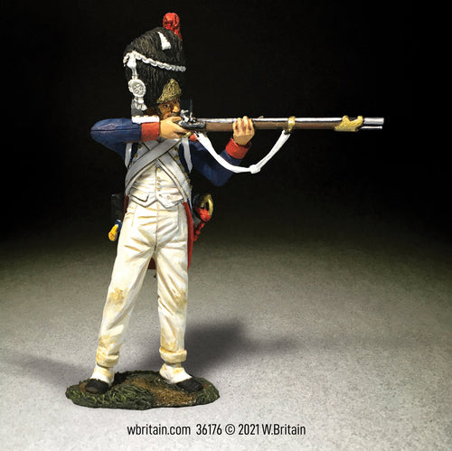 Collectible toy soldier miniature army men French Imperial Guard 3rd Rank