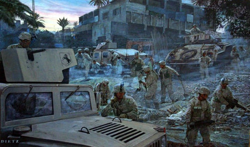 James Dietz wall art print A Good Nights Work.