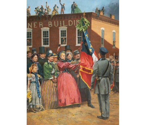 Don Troiani wall art print Presenting the Colors.