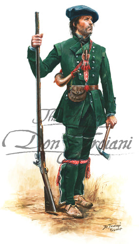 Don Troiani wall art print Roger’s Rangers Private, 1758.