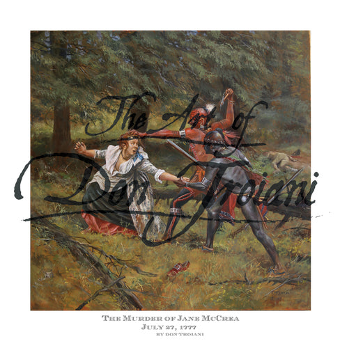 Don Troiani wall art print The Murder of Jane McCrea.