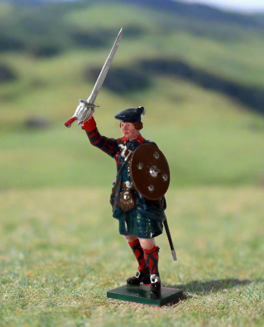 Collectible toy soldier miniature army men Highland Clansman - The Jacobite Rebellion 1745.