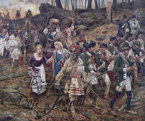 Don Troiani wall art print Raiders of the Mohawk Valley.