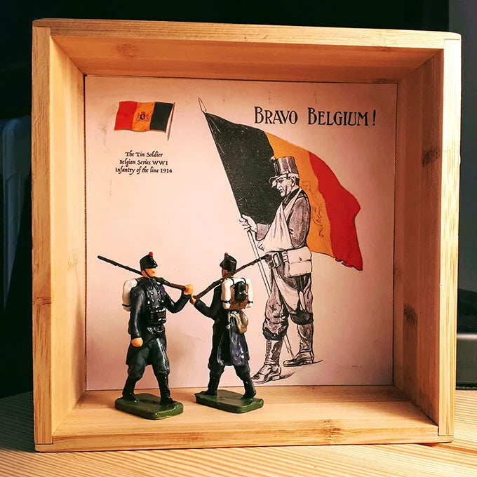 Toy soldier Shadowbox Bravo Belgium