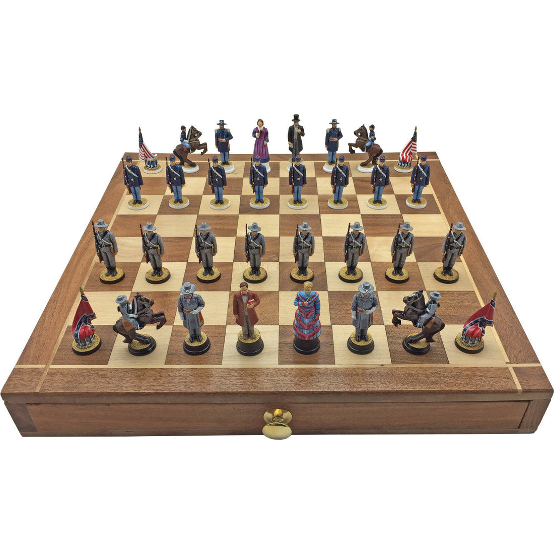 Historically Accurate Painted Chess Set