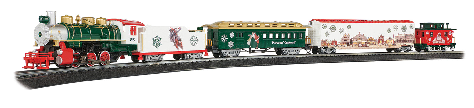 Bachmann model train Norman Rockwell Christmas Express.