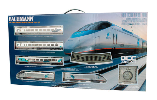 Bachmann model train set Acela Set.