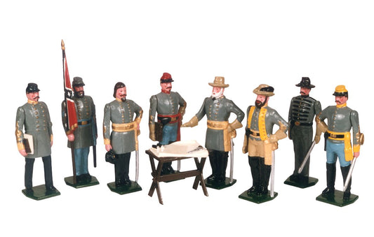 Collectible toy soldier miniature army men Lee and His Generals figurines.