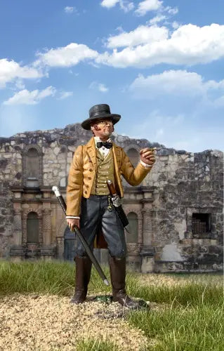 Collectible toy soldier miniature army men James Bowie at the Alamo.