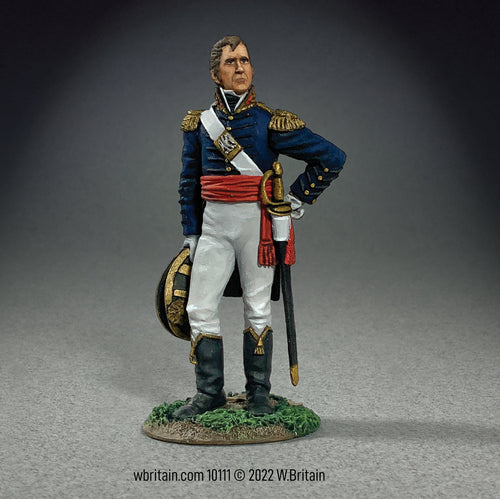 Collectible toy soldier miniature army men U.S. General William Henry Harrison.