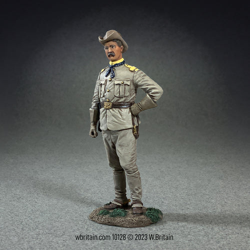Collectible toy soldier miniature army men Theodore Roosevelt, Cuba 1898.