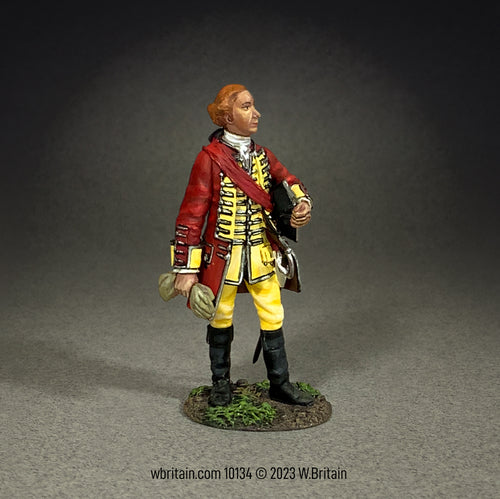 Collectible toy soldier miniature British General James Wolfe, 1759.