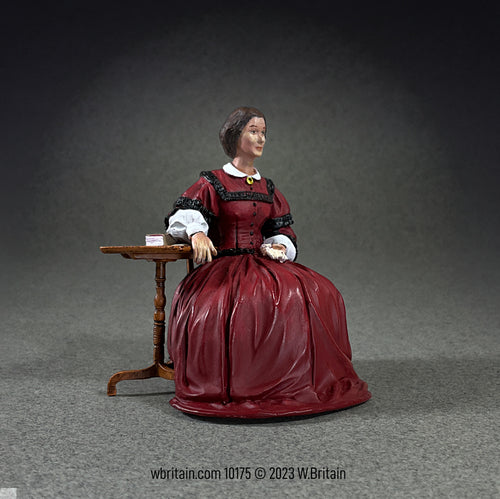Collectible civilian miniature Clara Barton, American Civil War Nurse and Founder of the American Red Cross.