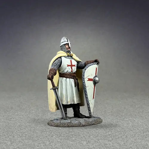 Collectible toy soldier miniature army men figurine Templar Knight.