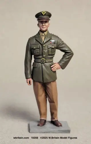 W Britain Hap Arnold 10208 WWII USAAF general 1/30 scale figure US Army Air Forces uniform standing pose