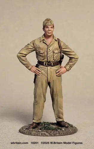 W Britain Richard Bong 10210 WWII American ace pilot 1/30 scale figure US Army Air Forces uniform standing pose