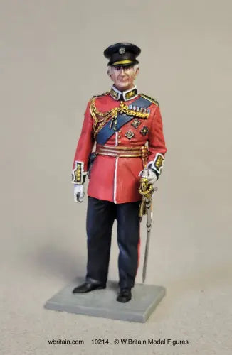 W Britain 10214 King Charles III British Monarch 1/30 scale matte ceremonial uniform figure
