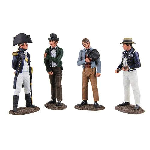 Collectible toy soldier miniature set Pressed For Service - British Royal Navy Press Gang.