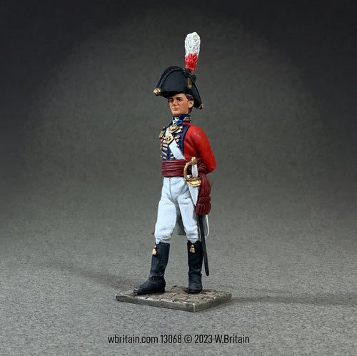 Collectible toy soldier miniature British Royal Marine Officer.