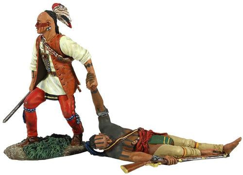 Collectible toy soldier miniature set "No One Left Behind" Eastern Woodland Indian.
