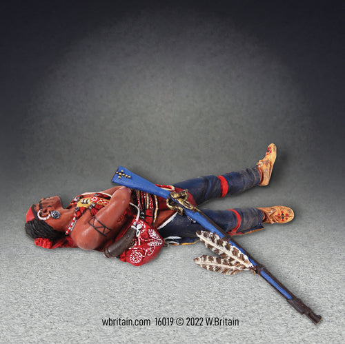 Collectible toy soldier army men Native Warrior Casualty.
