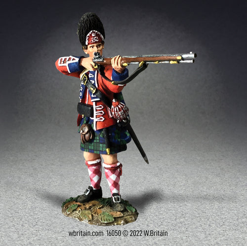 Collectible toy soldier British 42nd Royal Highland Grenadier.