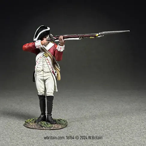 Collectible toy soldier miniature army men figurine British 43rd Reg. of Foot Standing Firing.